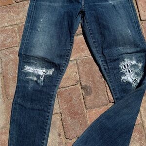 Citizens of humanity, rocket, Blue Jeans with Lace Accents, 29